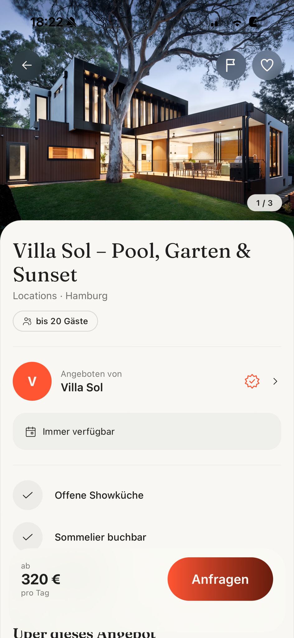 Feesto venue detail page